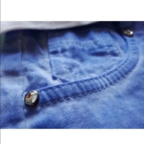 Kids Miss Blumarine CroppedPants Denim 7